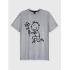  Tricou cuplu Cuplu cu o floare